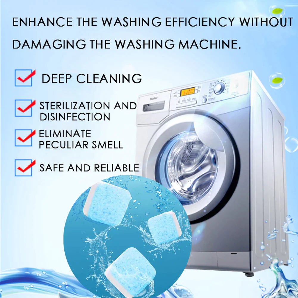 Washing Machine Deep Cleaning Tablets (Pack of 12)